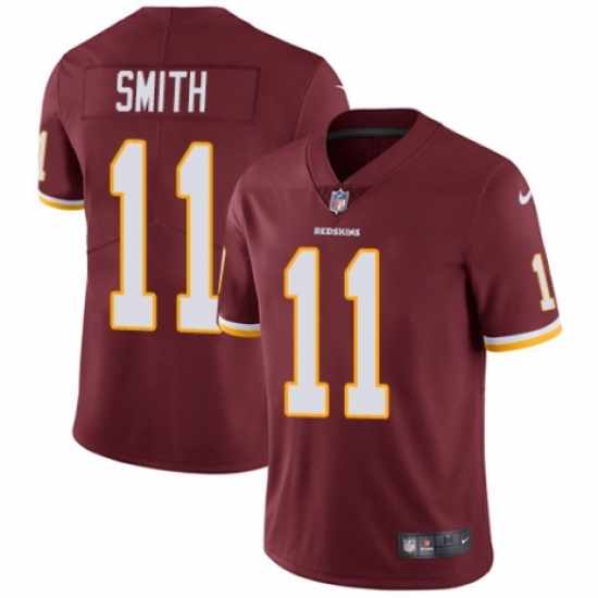 Youth Nike Washington Redskins 11 Alex Smith Burgundy Red Team Color Vapor Untouchable Limited Player NFL Jersey