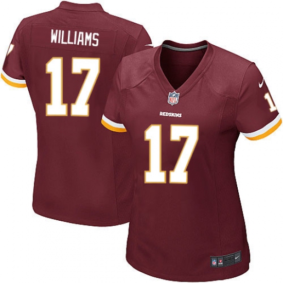 Women's Nike Washington Redskins 17 Doug Williams Game Burgundy Red Team Color NFL Jersey