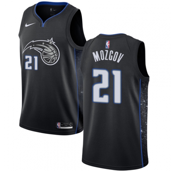 Women's Nike Orlando Magic 21 Timofey Mozgov Swingman Black NBA Jersey - City Edition