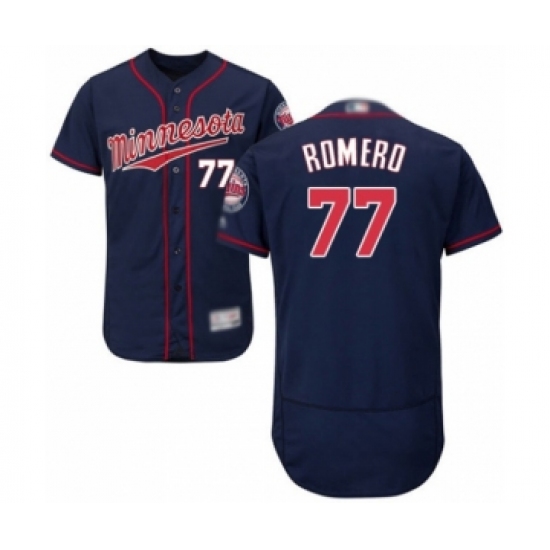 Men's Minnesota Twins 77 Fernando Romero Authentic Navy Blue Alternate Flex Base Authentic Collection Baseball Player Jersey