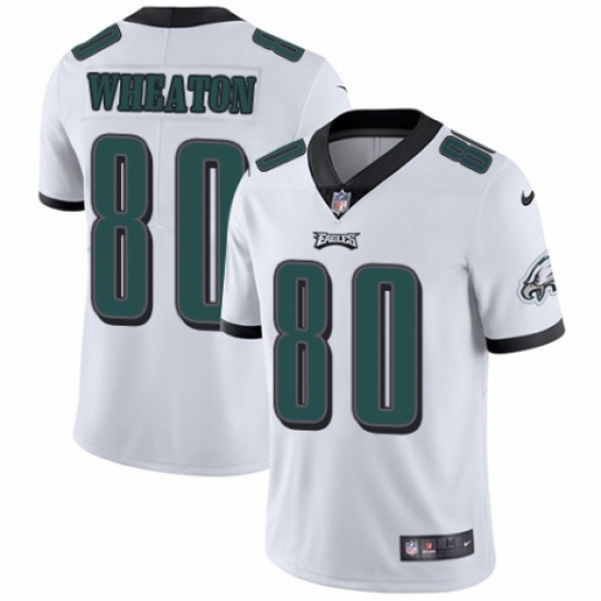 Youth Nike Philadelphia Eagles 80 Markus Wheaton White Vapor Untouchable Limited Player NFL Jersey