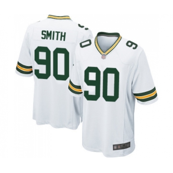 Men's Green Bay Packers 90 Za'Darius Smith Game White Football Jersey
