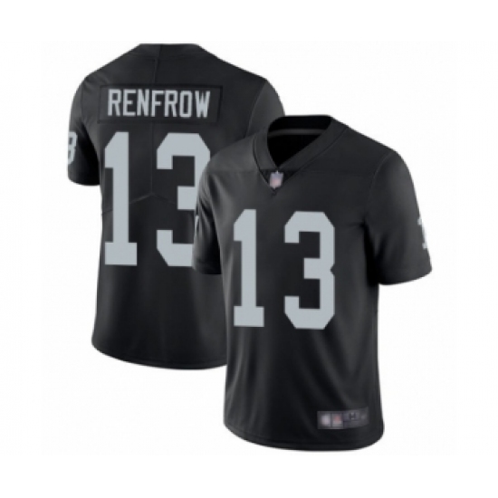 Youth Oakland Raiders 13 Hunter Renfrow Black Team Color Vapor Untouchable Elite Player Football Jersey