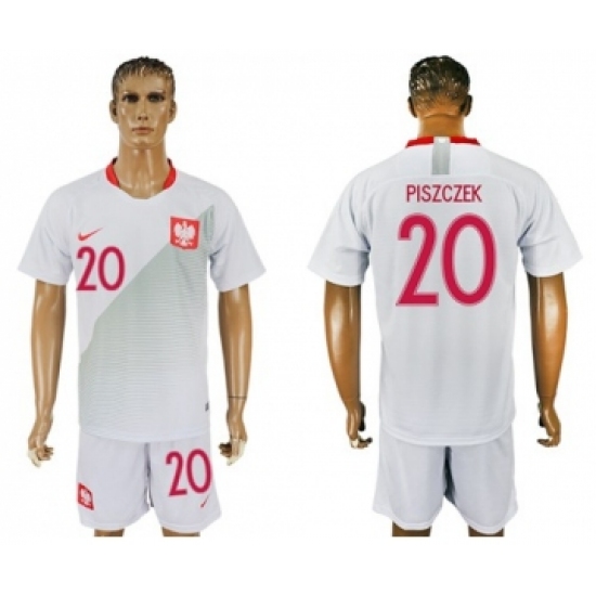 Poland 20 Piszczek Home Soccer Country Jersey