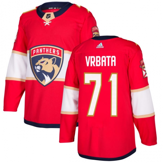 Youth Adidas Florida Panthers 71 Radim Vrbata Authentic Red Home NHL Jersey