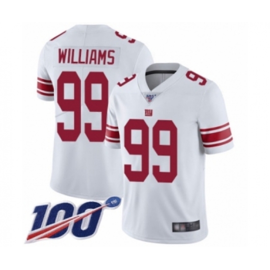 Youth New York Giants 99 Leonard Williams White Vapor Untouchable Limited Player 100th Season Football Jersey