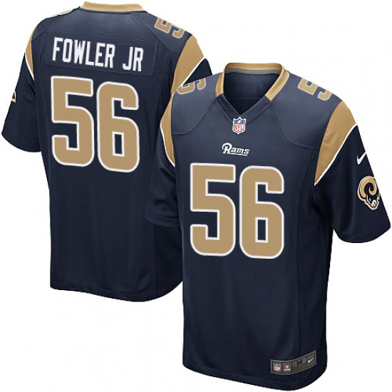 Men's Nike Los Angeles Rams 56 Dante Fowler Jr Game Navy Blue Team Color NFL Jersey