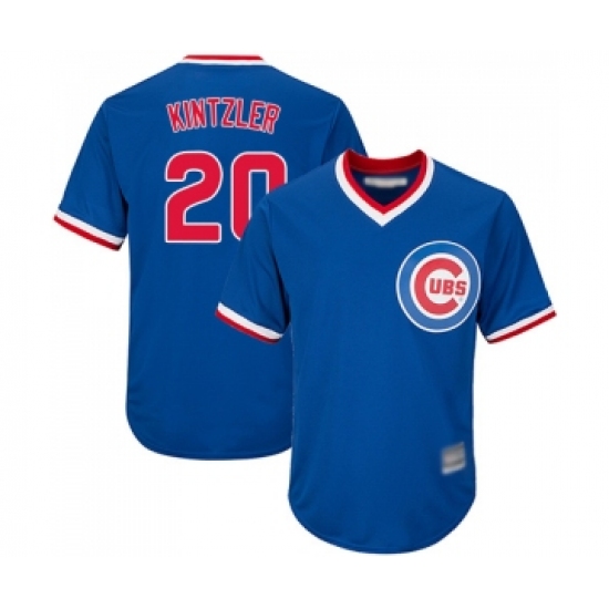 Men's Chicago Cubs 20 Brandon Kintzler Replica Royal Blue Cooperstown Cool Base Baseball Jersey