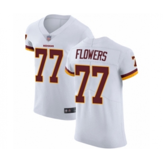 Men's Washington Redskins 77 Ereck Flowers White Vapor Untouchable Elite Player Football Jersey