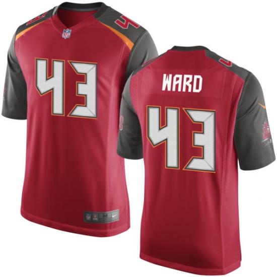 Men's Nike Tampa Bay Buccaneers 43 T.J. Ward Game Red Team Color NFL Jersey