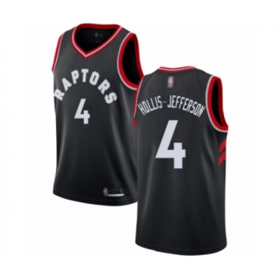 Youth Toronto Raptors 4 Rondae Hollis-Jefferson Swingman Black Basketball Jersey Statement Edition