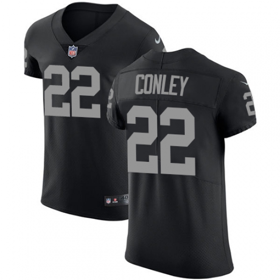 Men's Nike Oakland Raiders 22 Gareon Conley Black Team Color Vapor Untouchable Elite Player NFL Jersey
