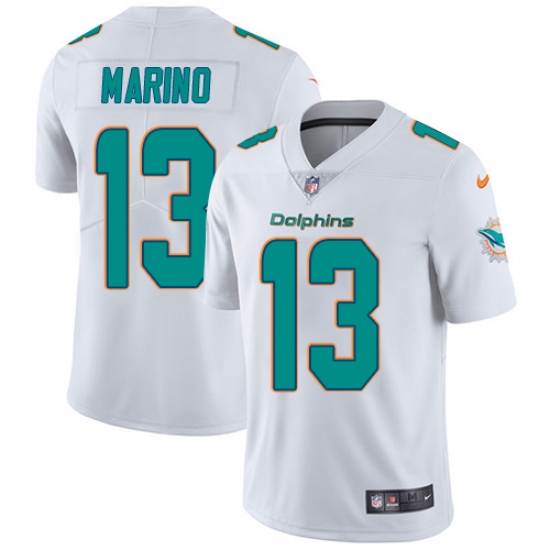 Youth Nike Miami Dolphins 13 Dan Marino White Vapor Untouchable Limited Player NFL Jersey