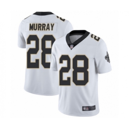 Men's New Orleans Saints 28 Latavius Murray White Vapor Untouchable Limited Player Football Jersey