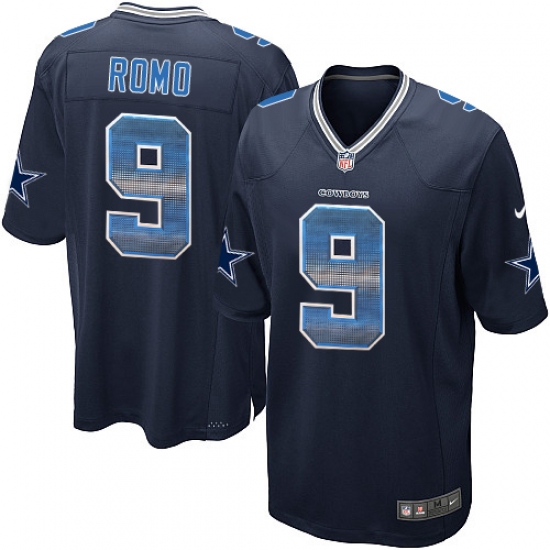 Youth Nike Dallas Cowboys 9 Tony Romo Limited Navy Blue Strobe NFL Jersey