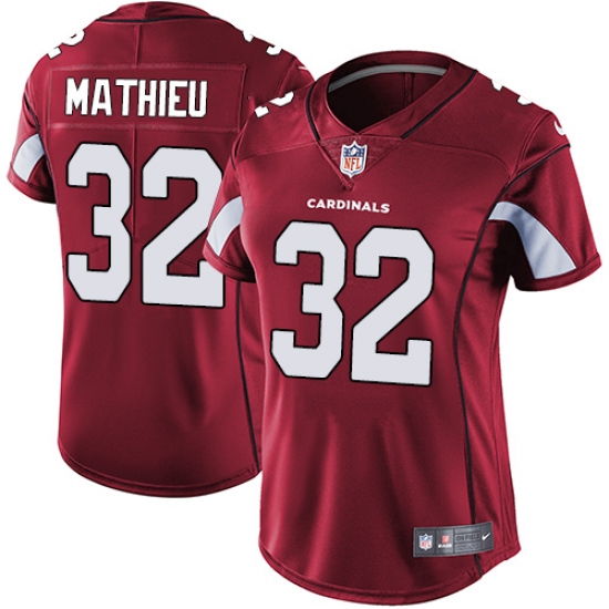 Women's Nike Arizona Cardinals 32 Tyrann Mathieu Red Team Color Vapor Untouchable Limited Player NFL Jersey