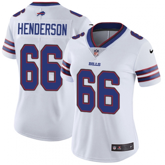 Women's Nike Buffalo Bills 66 Seantrel Henderson Elite White NFL Jersey