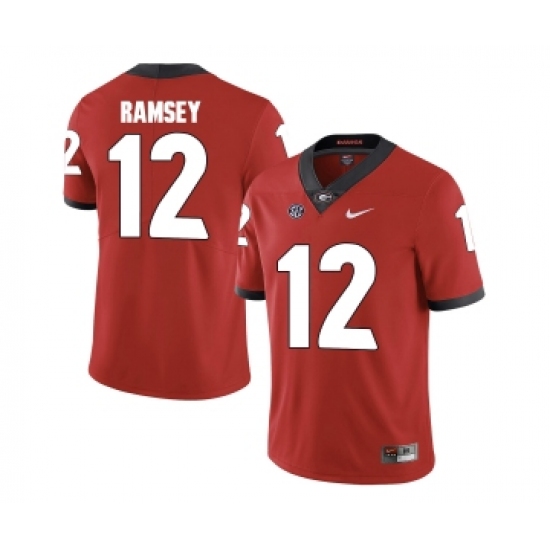 Georgia Bulldogs 12 Brice Ramsey Red College Football Jersey