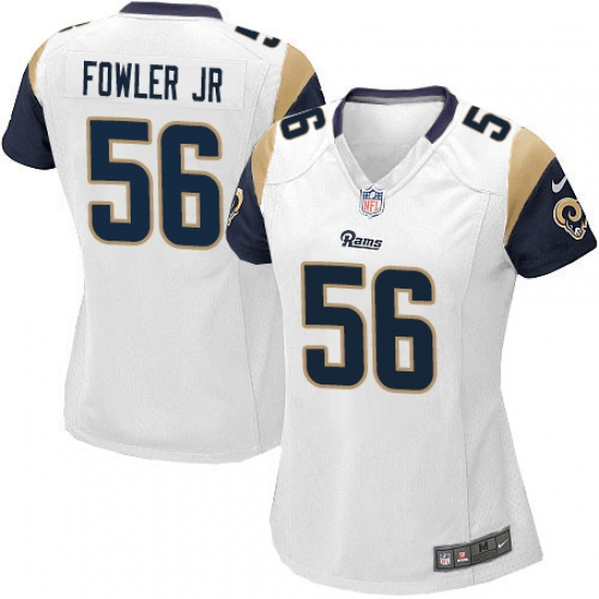 Women's Nike Los Angeles Rams 56 Dante Fowler Jr Game White NFL Jersey