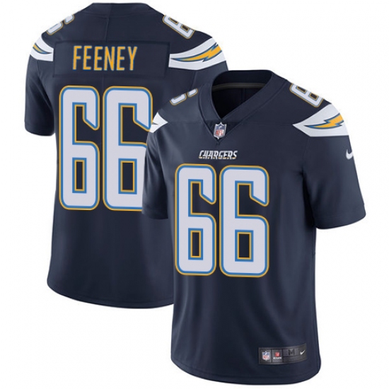 Youth Nike Los Angeles Chargers 66 Dan Feeney Navy Blue Team Color Vapor Untouchable Limited Player NFL Jersey