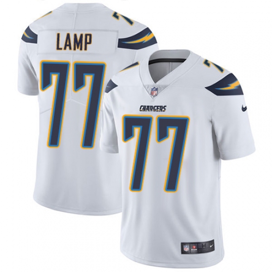 Youth Nike Los Angeles Chargers 77 Forrest Lamp Elite White NFL Jersey