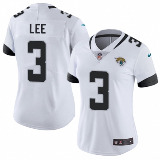 Women's Nike Jacksonville Jaguars 3 Tanner Lee White Vapor Untouchable Limited Player NFL Jersey