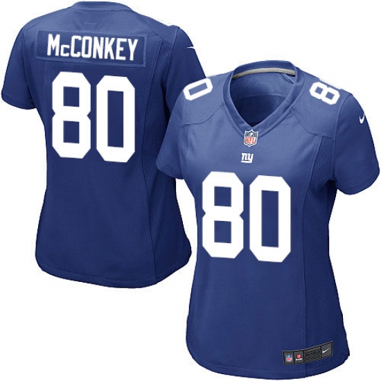 Women's Nike New York Giants 80 Phil McConkey Game Royal Blue Team Color NFL Jersey