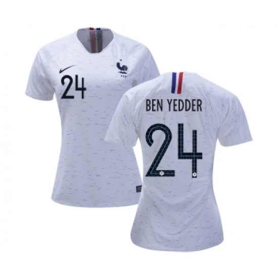 Women's France 24 Ben Yedder Away Soccer Country Jersey