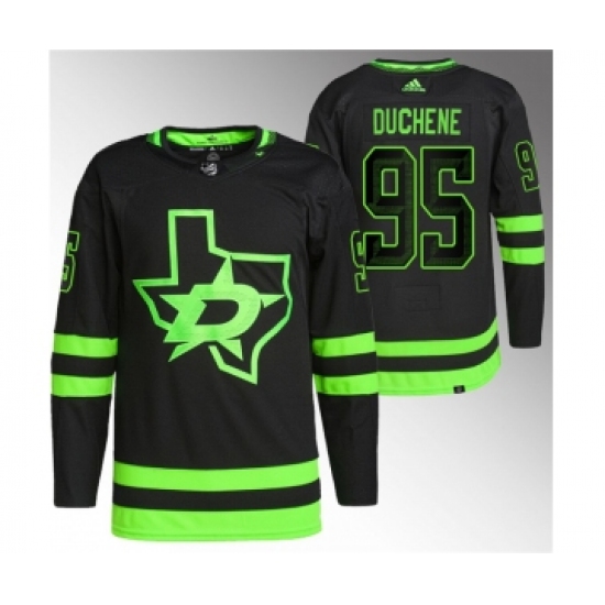 Men's Dallas Stars 95 Matt Duchene Black Stitched Jersey