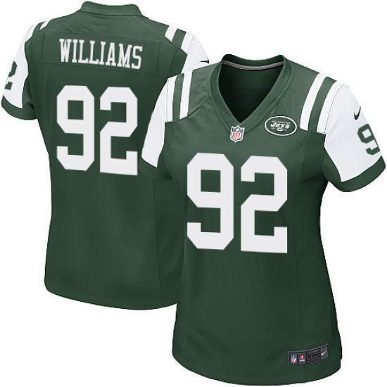 Women's Nike New York Jets 92 Leonard Williams Game Green Team Color NFL Jersey