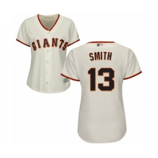 Women's San Francisco Giants 13 Will Smith Authentic Cream Home Cool Base Baseball Jersey