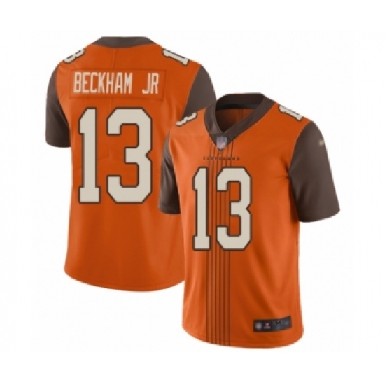 Youth Cleveland Browns 13 Odell Beckham Jr. Limited Orange City Edition Football Jersey