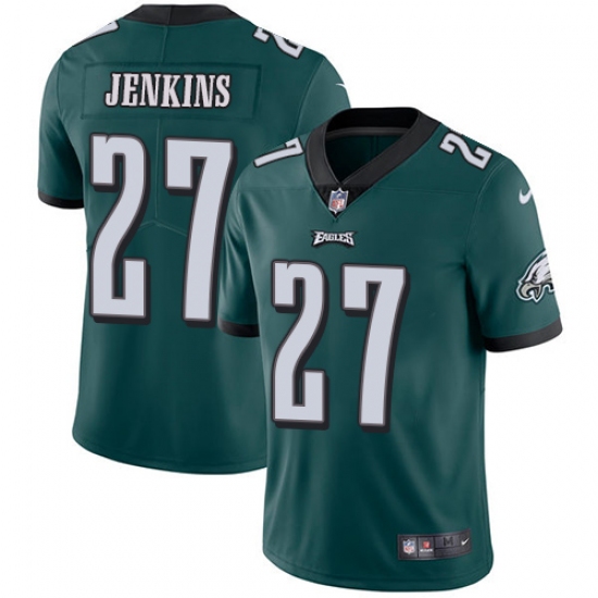 Men's Nike Philadelphia Eagles 27 Malcolm Jenkins Midnight Green Team Color Vapor Untouchable Limited Player NFL Jersey