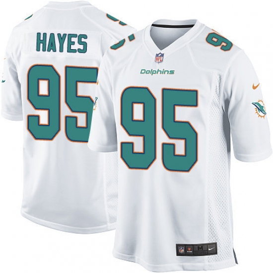 Men's Nike Miami Dolphins 95 William Hayes Game White NFL Jersey