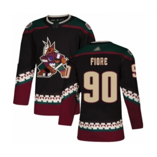 Youth Arizona Coyotes 90 Giovanni Fiore Authentic Black Alternate Hockey Jersey