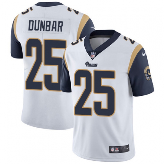 Youth Nike Los Angeles Rams 25 Lance Dunbar White Vapor Untouchable Limited Player NFL Jersey