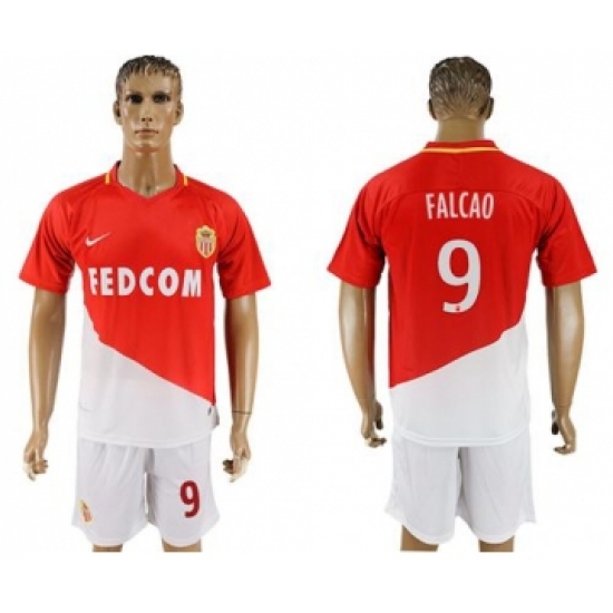 Monaco 9 Falcao Home Soccer Club Jersey