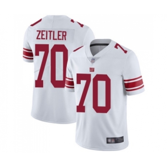 Youth New York Giants 70 Kevin Zeitler White Vapor Untouchable Limited Player Football Jersey