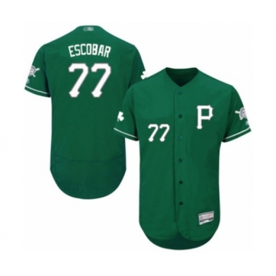 Men's Pittsburgh Pirates 77 Luis Escobar Green Celtic Flexbase Authentic Collection Baseball Player Jersey