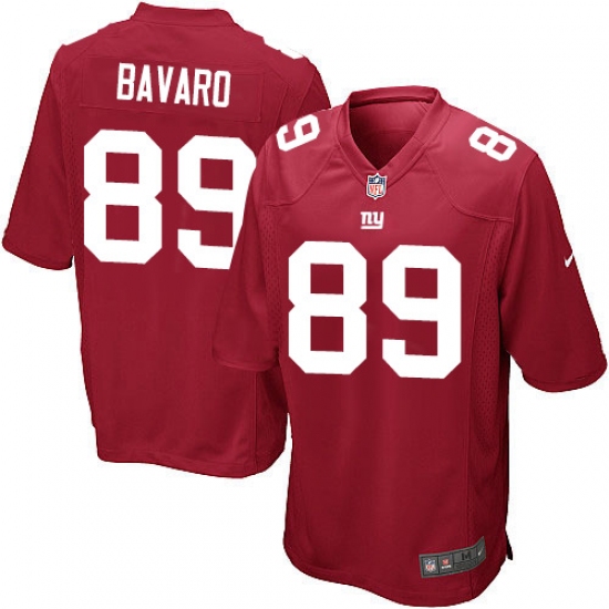 Men's Nike New York Giants 89 Mark Bavaro Game Red Alternate NFL Jersey