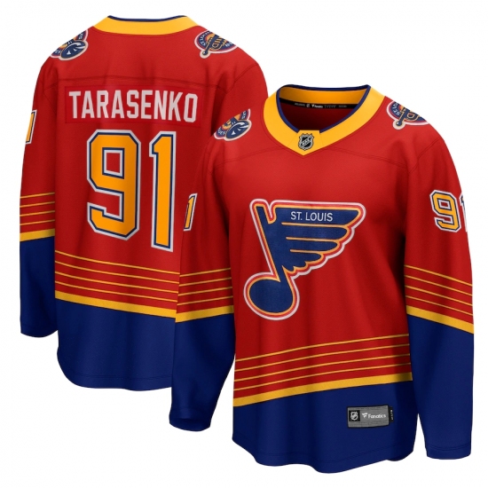 Men's St. Louis Blues 91 Vladimir Tarasenko Fanatics Branded Red 2020-21 Special Edition Breakaway Player Jersey