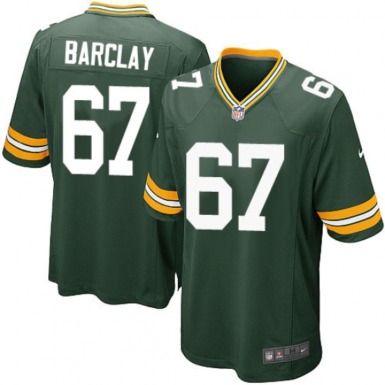Men's Nike Green Bay Packers 67 Don Barclay Game Green Team Color NFL Jersey