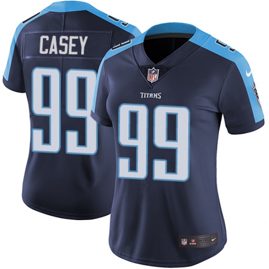 Women's Nike Tennessee Titans 99 Jurrell Casey Elite Navy Blue Alternate NFL Jersey