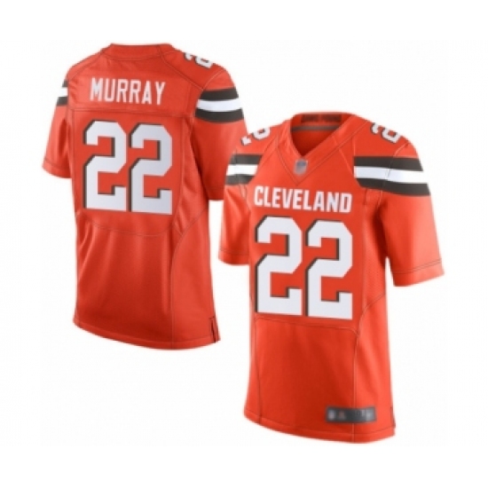 Men's Cleveland Browns 22 Eric Murray Elite Orange Alternate Football Jersey
