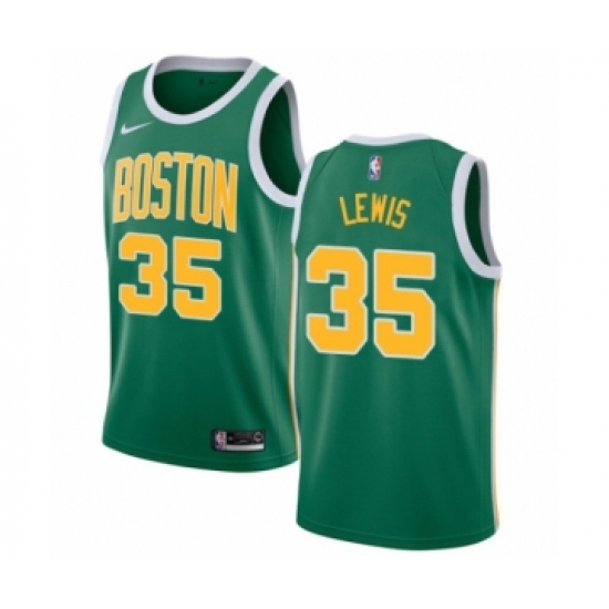 Youth Nike Boston Celtics 35 Reggie Lewis Green Swingman Jersey - Earned Edition