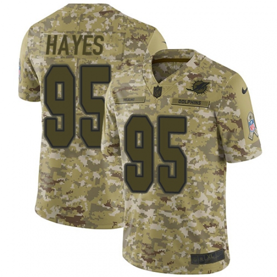 Youth Nike Miami Dolphins 95 William Hayes Limited Camo 2018 Salute to Service NFL Jersey