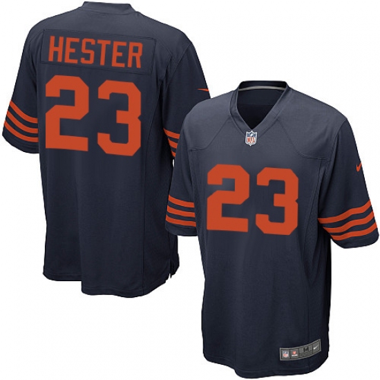 Men's Nike Chicago Bears 23 Devin Hester Game Navy Blue Alternate NFL Jersey