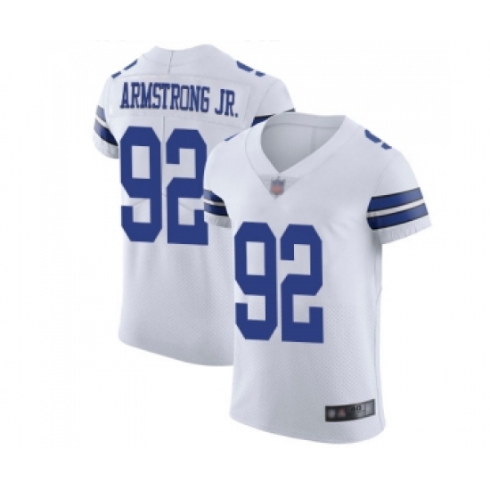 Men's Dallas Cowboys 92 Dorance Armstrong Jr. White Vapor Untouchable Elite Player Football Jersey