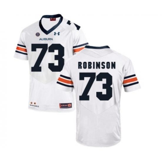 Auburn Tigers 73 Greg Robinson White College Football Jersey