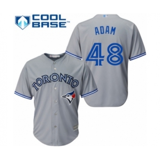 Youth Toronto Blue Jays 48 Jason Adam Authentic Grey Road Baseball Player Jersey